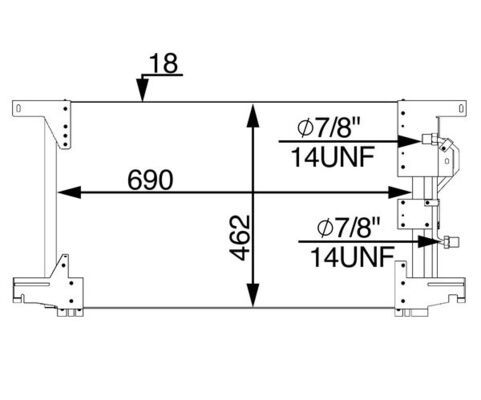 Kondensator, Klimaanlage MAHLE AC283000S