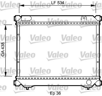 Kühler, Motorkühlung VALEO 735074