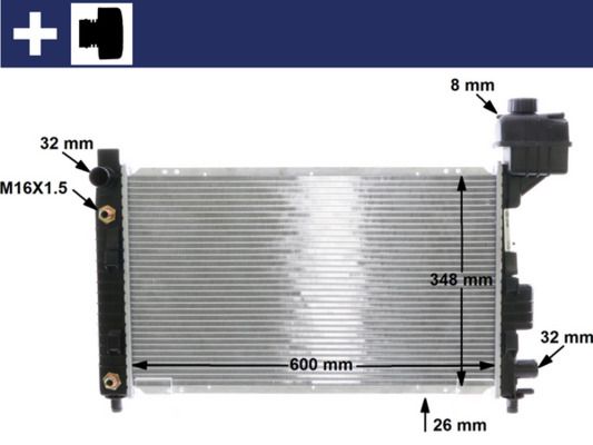 Kühler, Motorkühlung MAHLE CR323000S