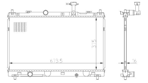 Kühler, Motorkühlung NRF 550031