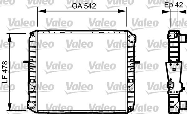 Kühler, Motorkühlung VALEO 733483