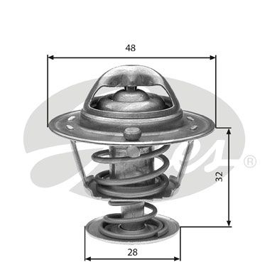 Kühlwasserthermostat Gates TH32576G1