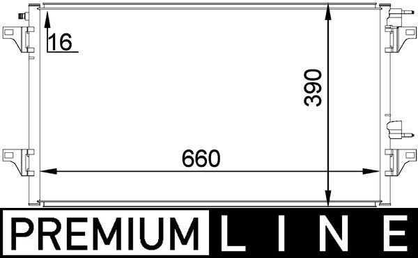 Kondensator, Klimaanlage MAHLE AC297000P