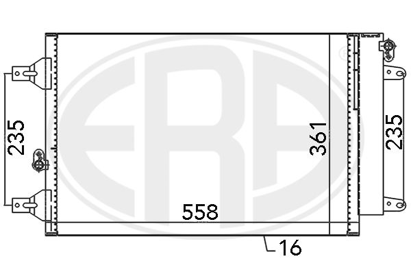 Kondensator, Klimaanlage ERA 667059