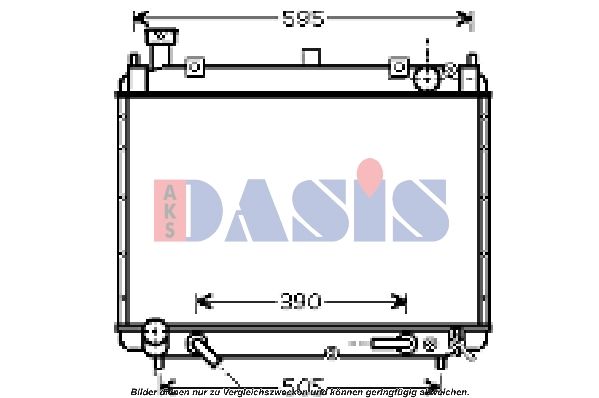 Kühler, Motorkühlung AKS DASIS 210131N