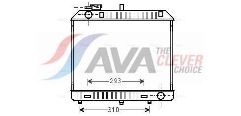 Kühler, Motorkühlung AVA QUALITY COOLING MSA2127