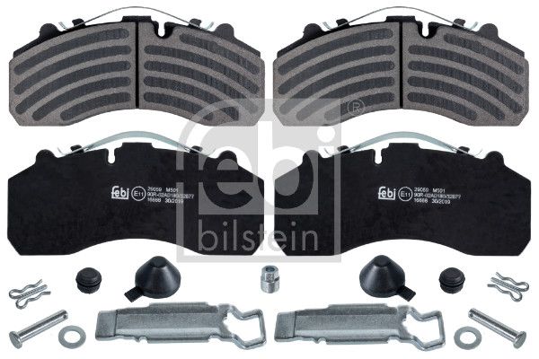 Bremsbelagsatz Bremsbeläge FEBI BILSTEIN 16666