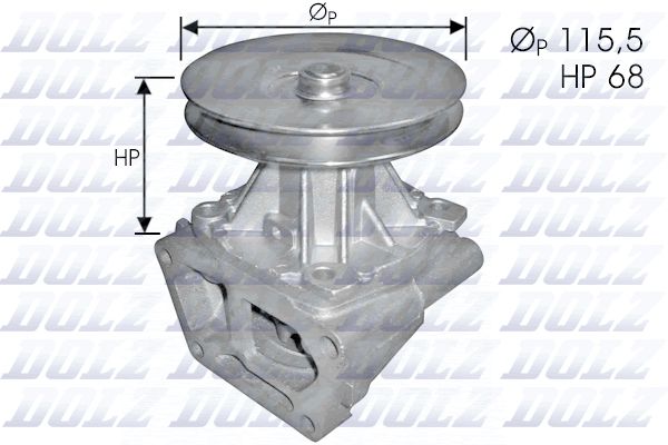 Wasserpumpe, Motorkühlung DOLZ S134