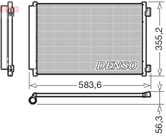 Klimakondensator Klimakühler Denso DCN09146