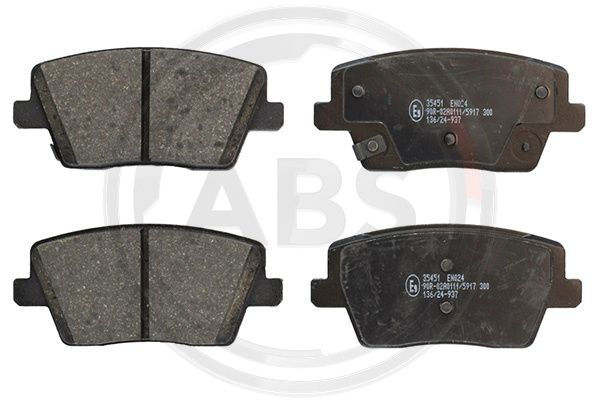 Bremsbelagsatz Bremsbeläge A.B.S. 35451