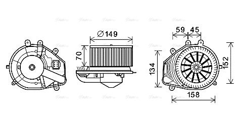 Innenraumgebläse AVA QUALITY COOLING vn8353
