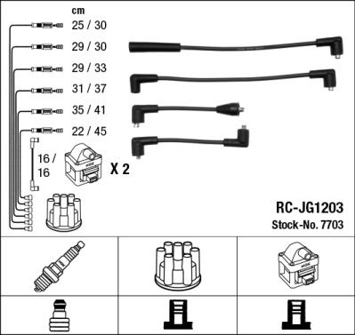 Zündleitungssatz NGK 7703