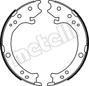 Bremsbackensatz, Feststellbremse METELLI 53-0161