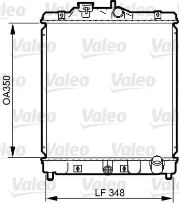Kühler, Motorkühlung VALEO 734117
