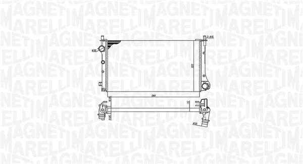 Kühler, Motorkühlung MAGNETI MARELLI 350213382000