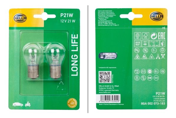 Glühlampe, Blinkleuchte HELLA 8ga 002 073-183