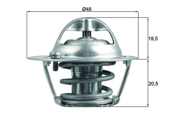 Thermostat, Kühlmittel MAHLE TX20482D