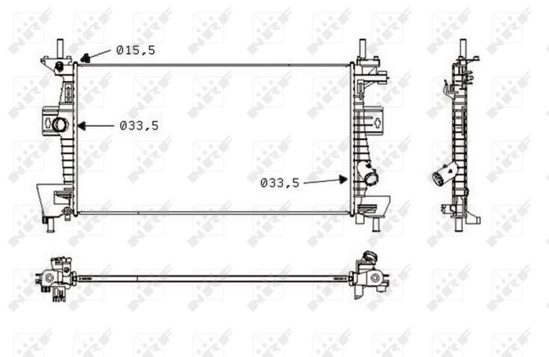 Kühler, Motorkühlung NRF 58487
