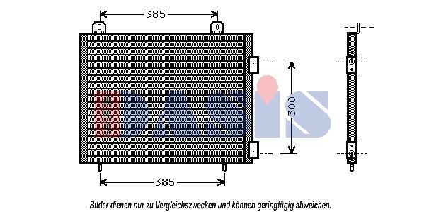 Kondensator, Klimaanlage AKS DASIS 372080N