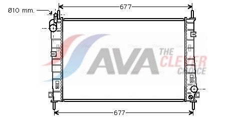 Kühler, Motorkühlung AVA QUALITY COOLING FDA2335