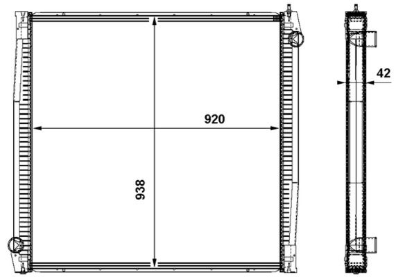 Kühler, Motorkühlung MAHLE CR861000P