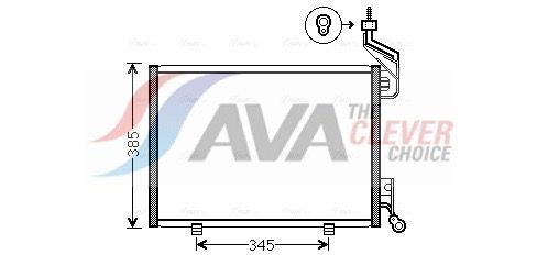 Kondensator, Klimaanlage AVA QUALITY COOLING FD5444