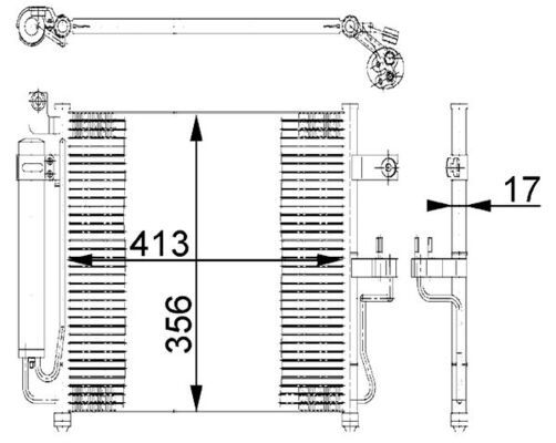Kondensator, Klimaanlage MAHLE AC677000S