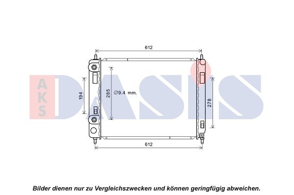 Kühler, Motorkühlung AKS DASIS 520140N