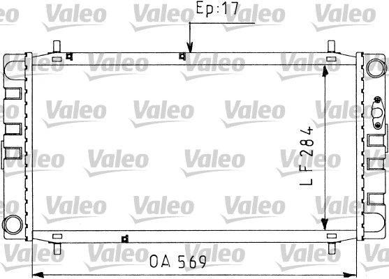 Kühler, Motorkühlung VALEO 730578