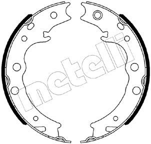 Bremsbackensatz, Feststellbremse METELLI 53-0539