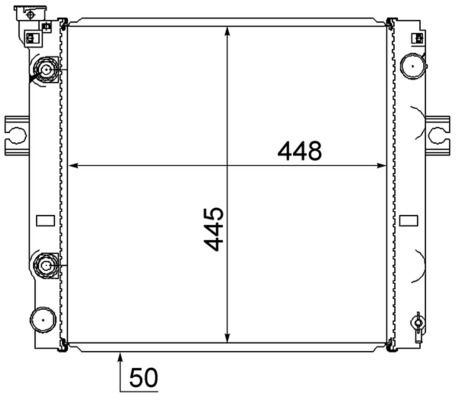 Kühler, Motorkühlung MAHLE CR869000S