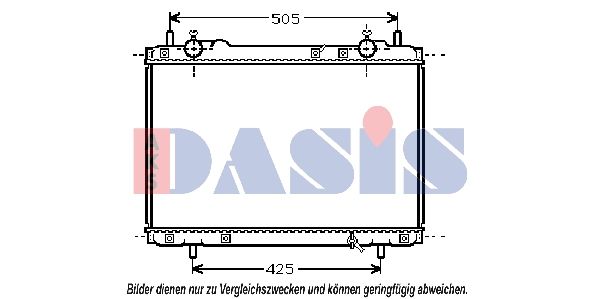 Kühler, Motorkühlung AKS DASIS 080062N