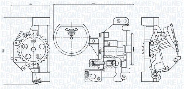 Ölpumpe MAGNETI MARELLI 351516000115