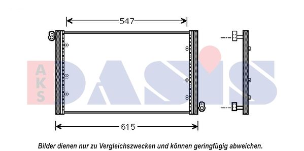 Kondensator, Klimaanlage AKS DASIS 082053N