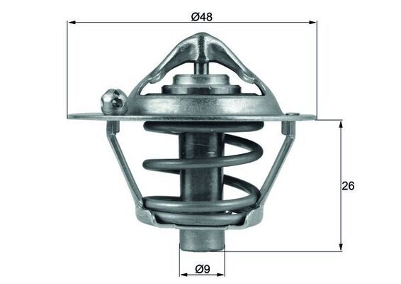 Thermostat, Kühlmittel MAHLE TX 108 82D