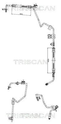 Hydraulikschlauch Lenkung TRISCAN 8516 28001