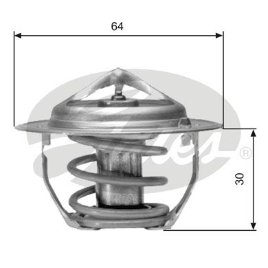 Thermostat, Kühlmittel GATES TH06477G1