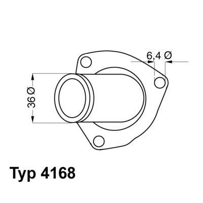 Kühlwasserthermostat WAHLER 4168.92D