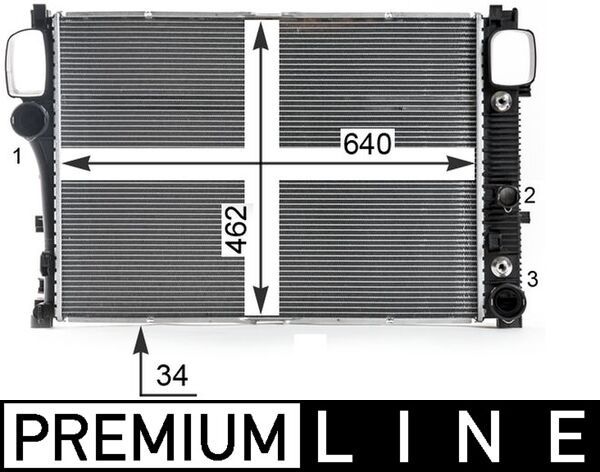 Kühler, Motorkühlung MAHLE CR38000P