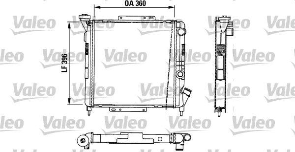 Kühler, Motorkühlung VALEO 883729