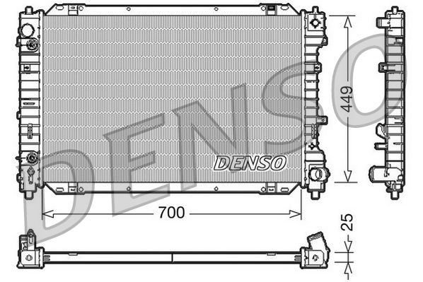 Kühler, Motorkühlung DENSO DRM10087