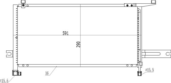 Kondensator, Klimaanlage HART 614 545