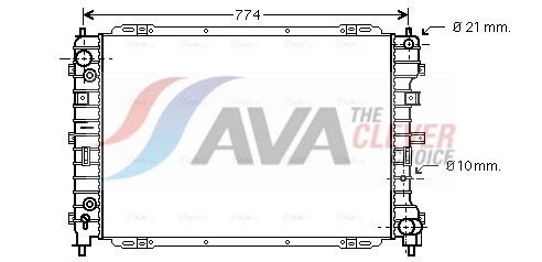 Kühler, Motorkühlung AVA QUALITY COOLING FD2345