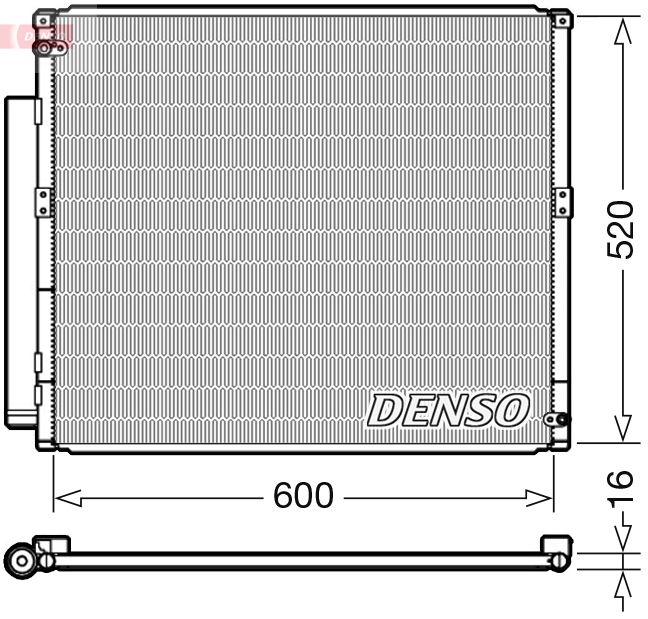 Kondensator, Klimaanlage DENSO DCN50051