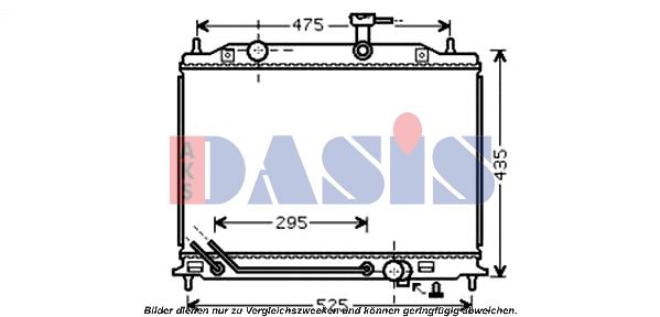 Kühler, Motorkühlung AKS DASIS 510077N