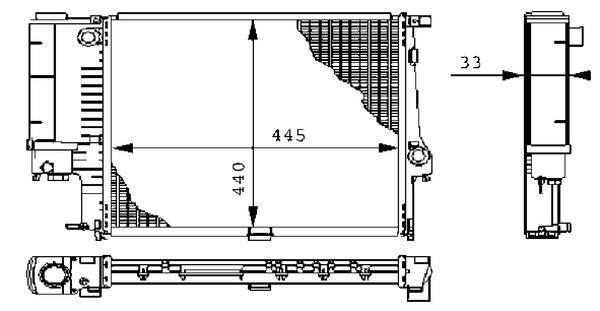 Kühler, Motorkühlung MAHLE CR239000S