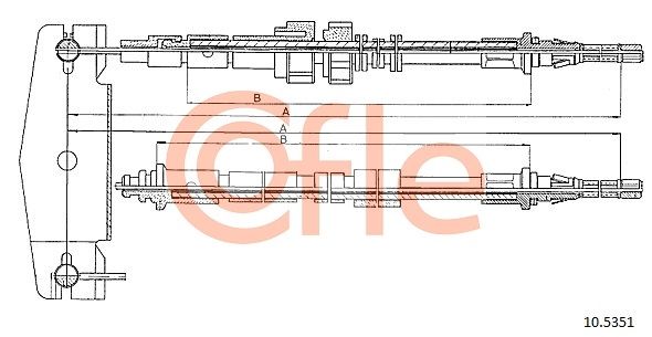 Seilzug Feststellbremse COFLE 10.5351