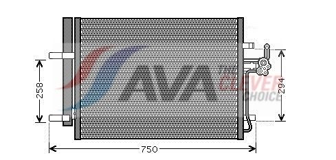 Kondensator, Klimaanlage AVA QUALITY COOLING FDA5428D