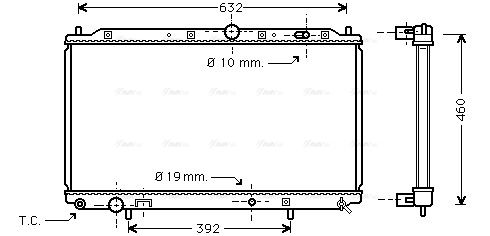 Kühler, Motorkühlung AVA QUALITY COOLING mt2116