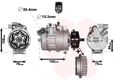 Kompressor, Klimaanlage VAN WEZEL 5800K987
